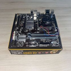 (Motherboard + CPU  Combo) Gigabyte GA-78LMT-USB3 R2 + AMD FX 4300