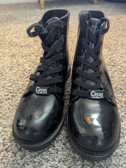 WOMEN'S US SIZE 8 BLACK COMBAT BOOTS