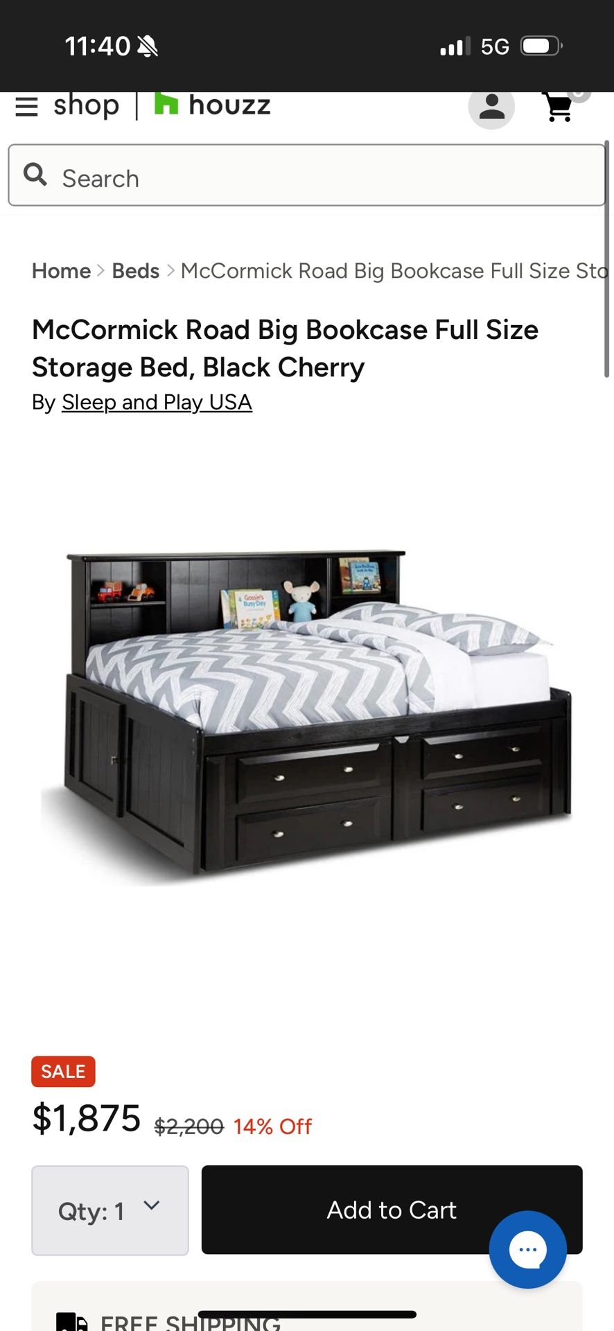 Storage Bed Frame (full)