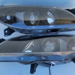 04-09 Mazda 3 Projector Headlights Luces Calaveras Micas Faros Focos Faroles