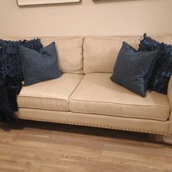 Sofa And 2 Bar Stools 