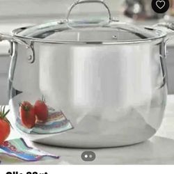 Hermosa Olla Grande Tripley 22qt Nueva Princes House
