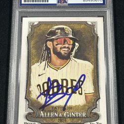 Fernando Tatis Jr Signed 2024 Topps Allen & Ginter Autographed Baseball Card psa Coa 