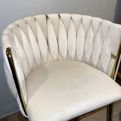 4 Dining chairs, velvet