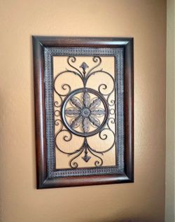 Decorative iron/wood piece