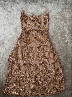 Windsor golden brown dress size small