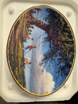 Vintage May Spring Fever Terry Redlin Plate Seasons To Remember Bradford Exchange