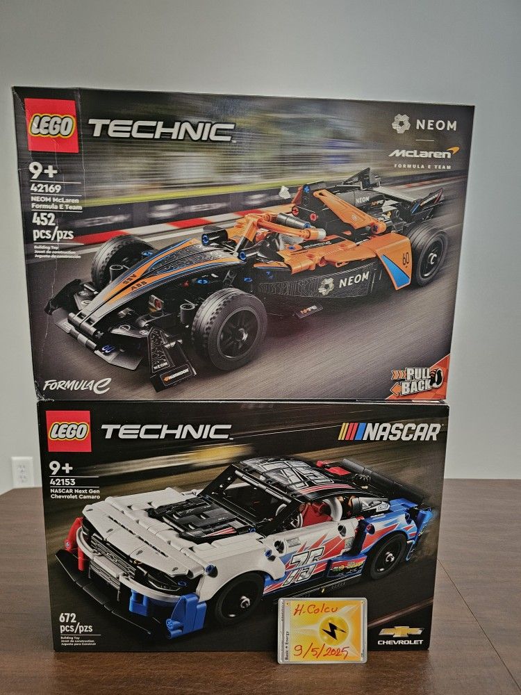 Lego Technic Nascar Camaro & Mc Laren Bundle For $60
