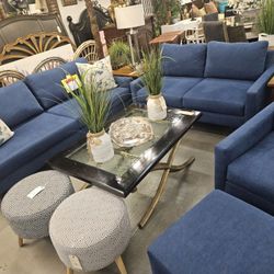 Sofa/ Loveseat/ Chairs W/ottoman We are located at 2811 East Bell road. Another Time Around Furniture.
