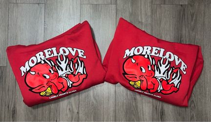 2 Brand New Lonely Hearts Club Red Hoodies Size M - Read Description