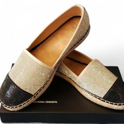 New Inc Rhinestone Flats 