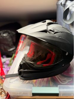 Used motorcycle helmet
