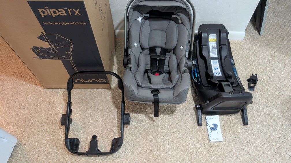 Nuna Pipa Rx & RELX base & Stroller Ring