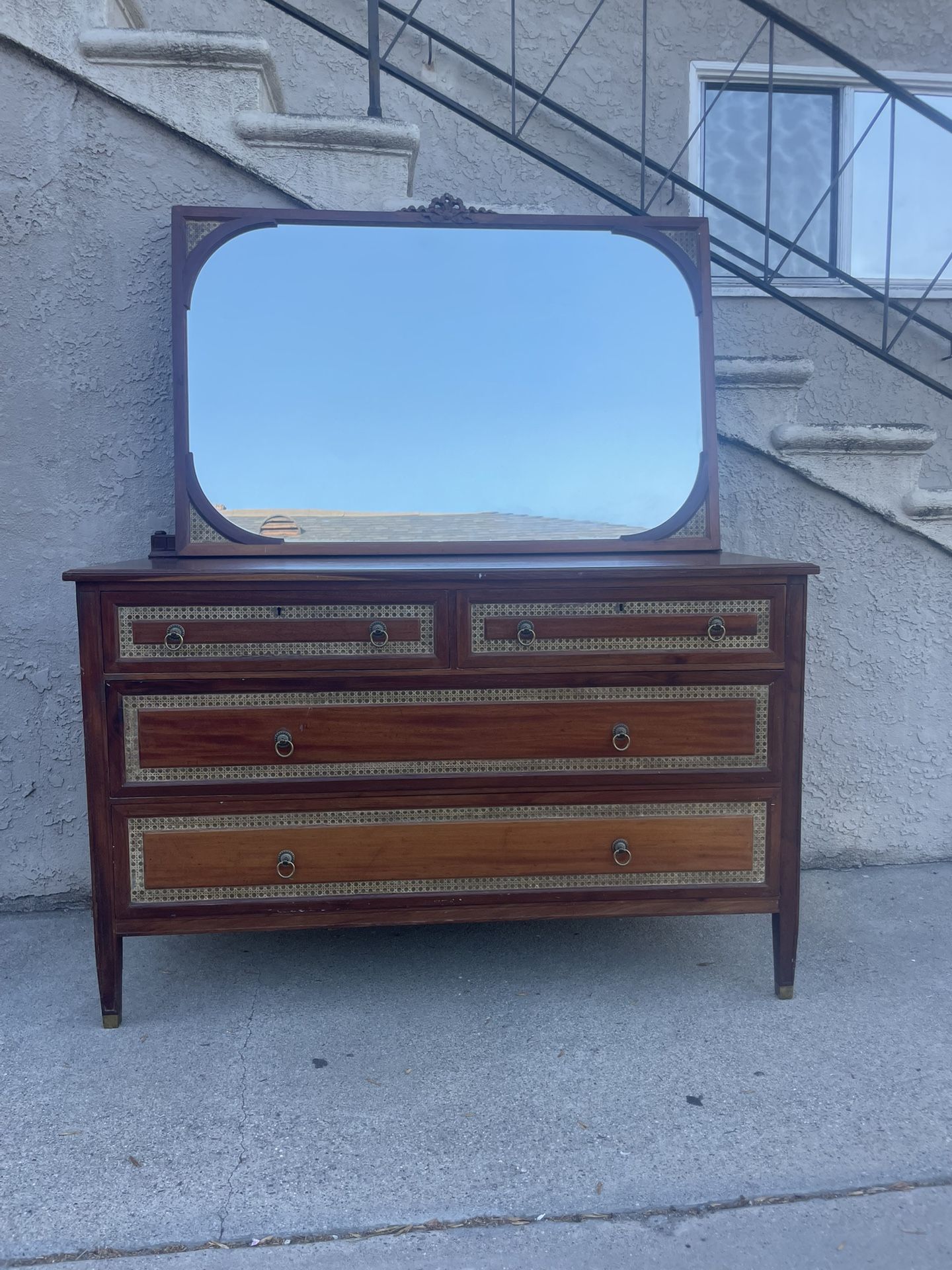 Antique Dresser With Mirror
