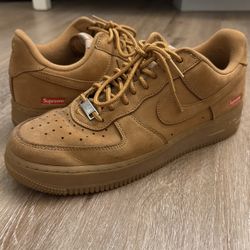 Supreme Wheat Air Force 1s 