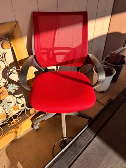 Red office chair