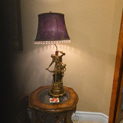 Pair of Antique Figural Lamps