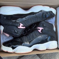 Black And Pink Jordan’s 