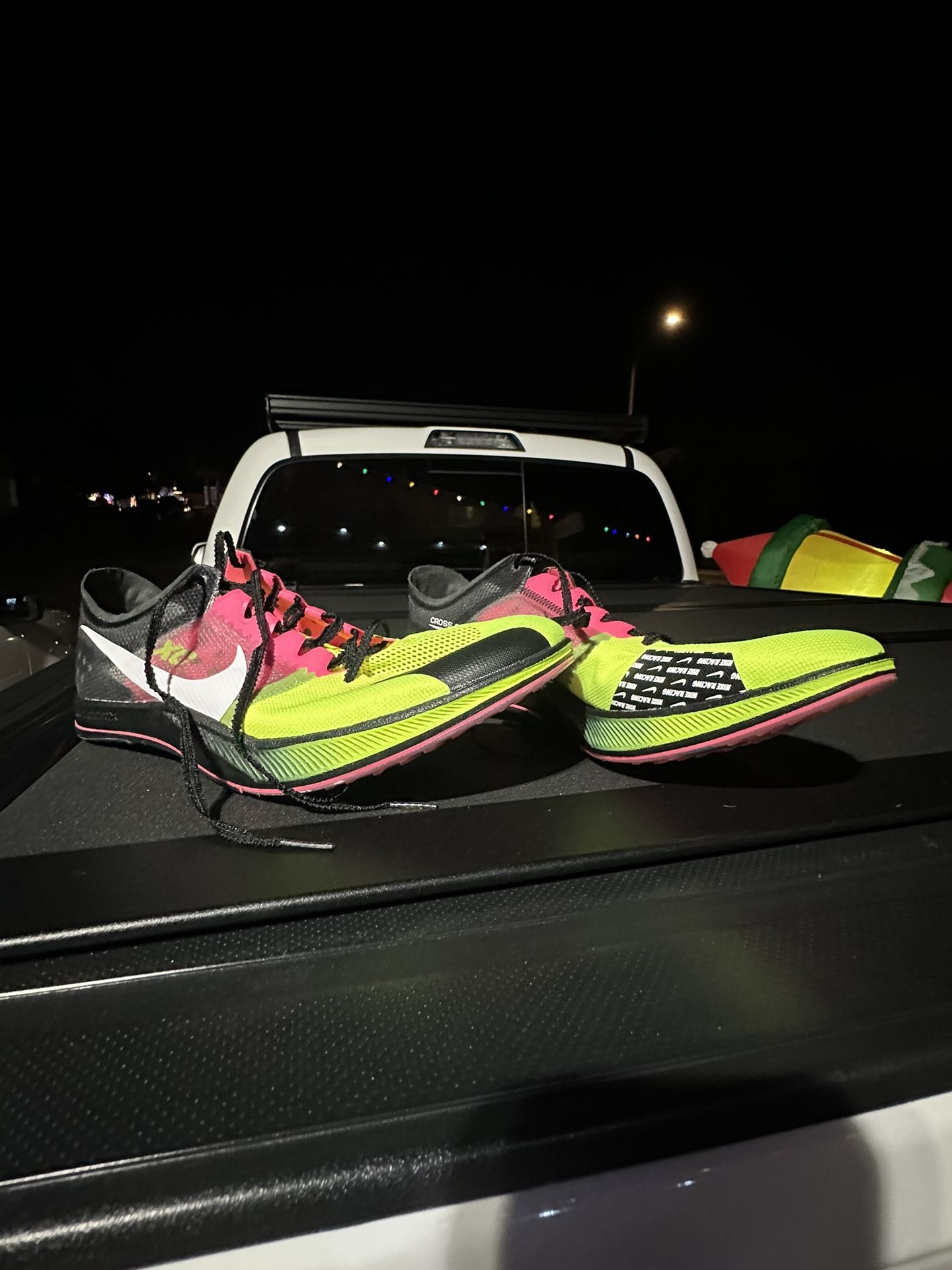 Nike Dragonfly Xc Spikes/shoes Exclusive Neon Green/ Pink Color, Size 14 Men’s 