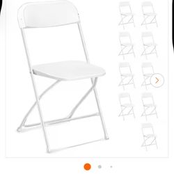 #80 White Chairs ( DELIVERY )