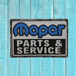 Mopar Vintage Style Antique Collectible Tin Metal Sign Wall Decor