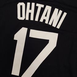 Black Los Angeles Dodgers Shohei Ohtani Royal Blue Lights out Jersey
