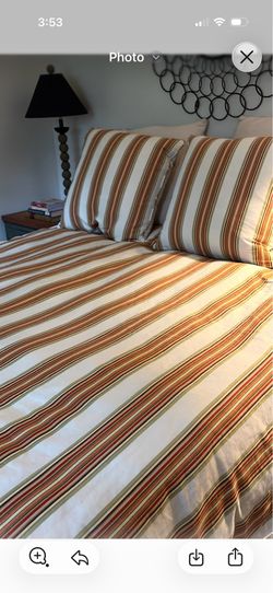 Queen down filled duvet & Euro pillows