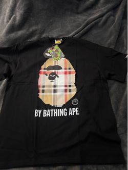 BAPE x BURBERRY black tee