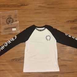Black & White Long Sleeve Chrome Hearts Shirt