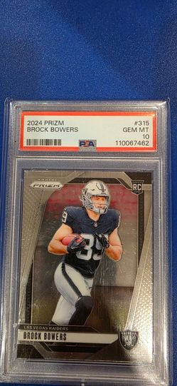 2024 prizm Brock Bowers PSA 10