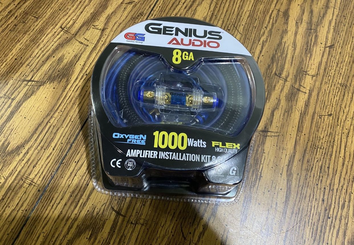 New Genius Audio 8 Gauge Car Amplifier Wiring Kit $30 Each
