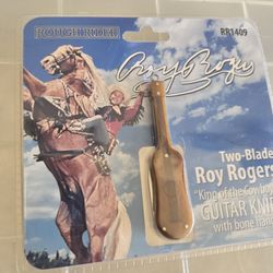 Vintage Roy Roger's Rough Rider Two Blades Guitar Knife 