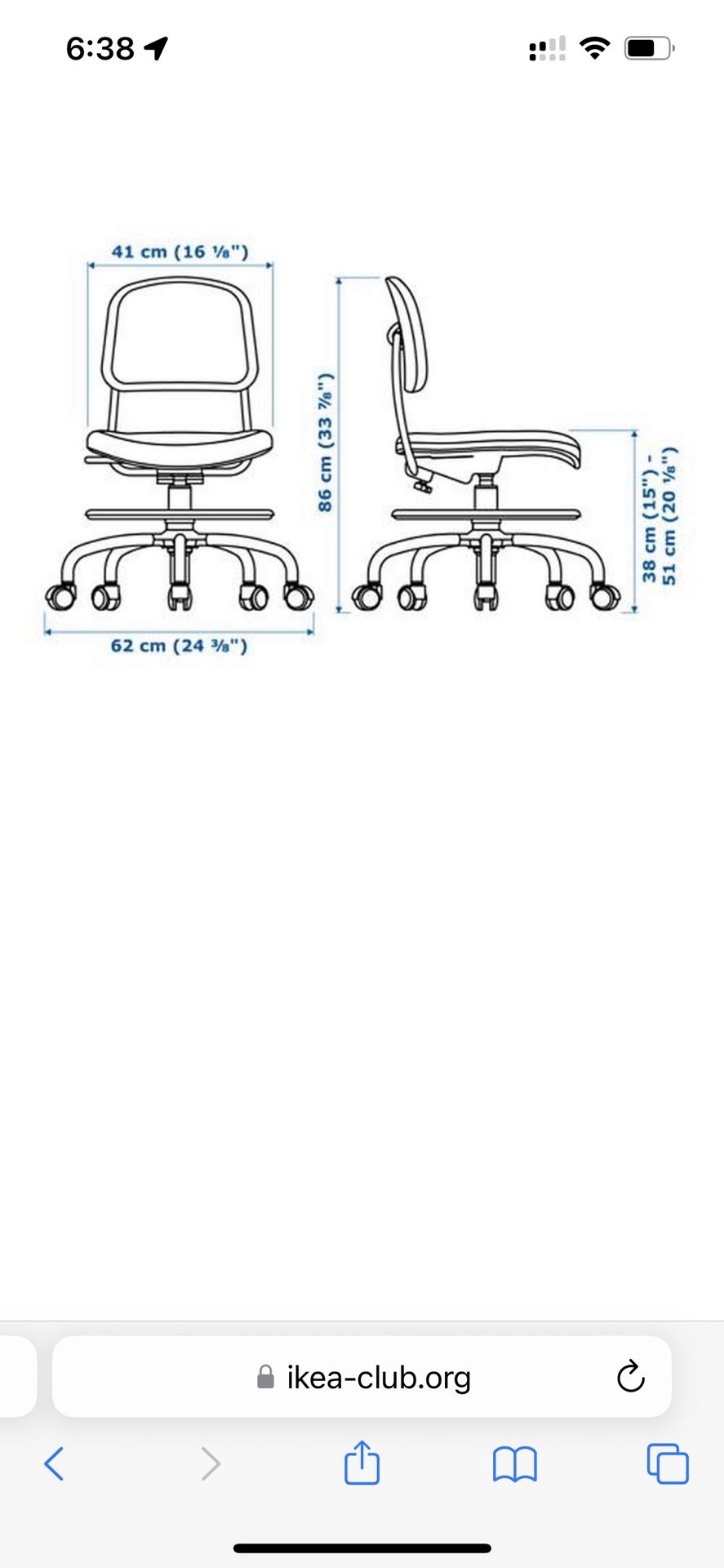 IKEA Vimund Child desk chair