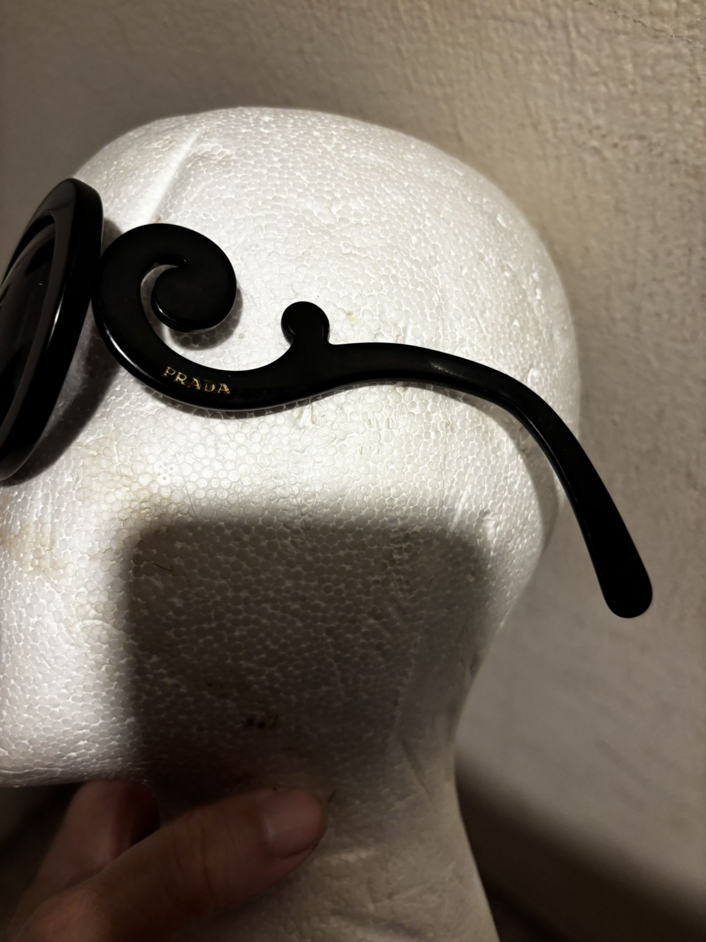 Prada minimal glasses baroque sunglasses y2k vintage logo eyewear swirl frames