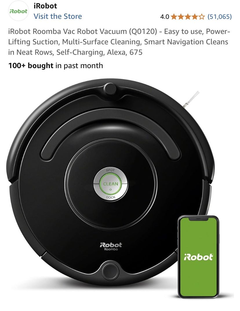 iRobot Roomba Vac Robot Vacuum