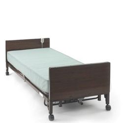 Semi electric light weight home care bed with bed rails 
