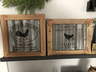 Reclaimed oak trim sign