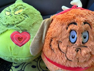 New Grinch & Max Fuzz A Pillows Cost 19.99 Each Asking $20 For Both