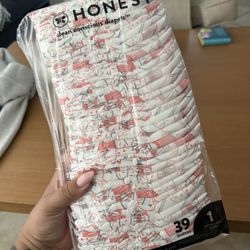 Honest Diapers 39ct Size 1