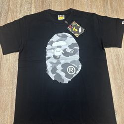 Grey And Black BAPE Shirt 