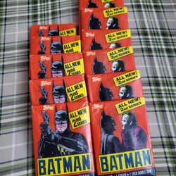 1989 Topps Batman All New 2nd Series (12) Sealed Wax Pack Cards