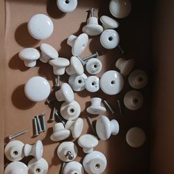 Vintage Porcelain Drawer Knobs 44pcs.