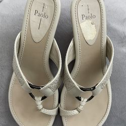 Linea Paolo Leather Sandals Slides Slip-on Size 7.5