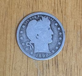 1898 P Barber quarter