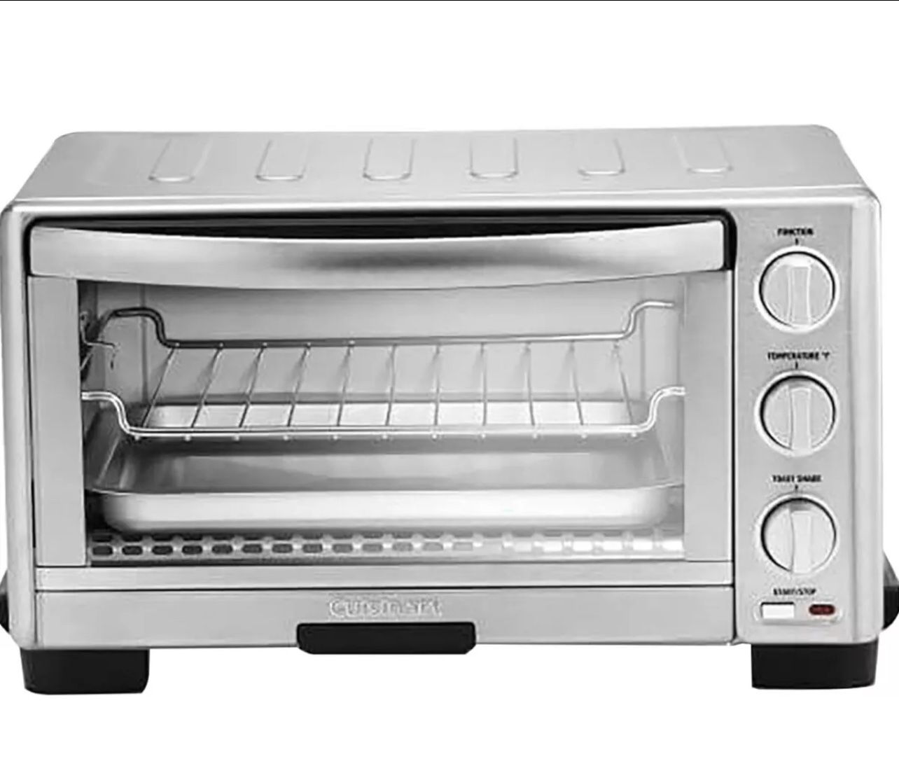 Cuisinart TOB-1010 Toaster Oven Broiler, 11.875" x 15.75" x 9", Stainless Steel