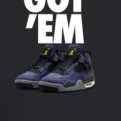 Jordan 4 Retro Lakers 