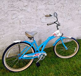 Women's classic phat cycle aloha 26" Beach Cruiser bike bicicleta