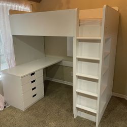 Ikea Stuva Twin Bed With Desk & Closet