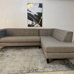 Gray 4-Seater Sectional Sofa