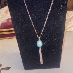 925/14k Necklace And Pendant 